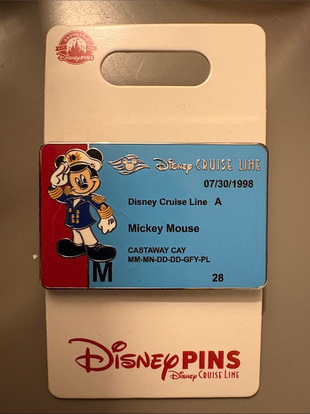 Disney Mickey Mouse Captain Key to the World Enamel Pin